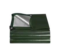 Telo Ombreggiante In Alluminio Telone di copertura for giardino, tenda da sole impermeabile, tela cerata, tettoia for piante, 0,32 mm, in polietilene(Green silver,3x3.0m)