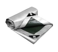 Telo Ombreggiante In Alluminio Telone di copertura for giardino, tenda da sole impermeabile, tela cerata, tettoia for piante, 0,32 mm, in polietilene(Green silver 1,3x3.0m)