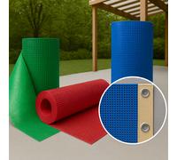 Telo ombreggiante in pvc microforato con occhielli ogni 50CM