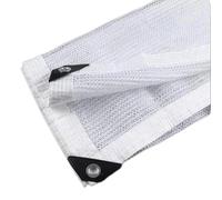 Telo Ombreggiante In Rete Bianca con Protezione Solare Al 50% - Rete Ombreggiante per Serre 1x2.0m 2x2.0m 3x4.0m 3x5.0m Filet Protection Solaire per Copertura di Piante Serre Pomodori Piante(13'x23'(4