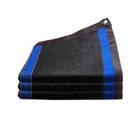 Telo ombreggiante in tessuto nero, con protezione dai raggi UV, telone in rete con occhielli, per patio, giardino, serra, fienili, cuccia per cani, resistente, 8 x 14 m