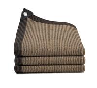 Telo ombreggiante marrone 90% UV Block Grommeted Sun Screen Mesh Garden Pera Patio piante serra pollaio 4 x 4 m - Protezione esterna