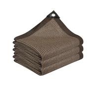 Telo ombreggiante marrone all'80% con occhielli, resistente ai raggi UV, per pergola, giardino, serra e pollaio, perfetto per la protezione delle piante e la privacy