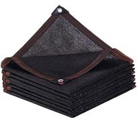 Telo Ombreggiante Marrone con Occhielli, Giardino Pergola Rete Ombreggiante Reti Ombreggianti Orto 90% Ombreggiatura Resistente UV Giardino, Patio, Pergola, Cortile-Sabbia,black-3x2m
