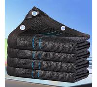 Telo ombreggiante nero, 3 x 15 m, 97% protezione UV, telone a rete per giardino, patio, serra, posto auto coperto, pergola e prato, rete parasole per esterni per piante e uso residenziale