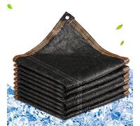 Telo ombreggiante nero, 3 x 7 m, 85% di protezione UV, rete traspirante per uso esterno, baldacchino da giardino, ideale per piante e copertura per patio