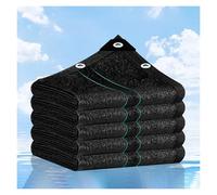 Telo ombreggiante nero, 8 x 14 m, rete parasole con occhielli per serra, giardino, patio, pergola, copertura parasole per piante e uso esterno