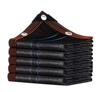 Telo ombreggiante nero 97% - Telone resistente in rete HDPE per giardino, serra, pollai, pergolati, baldacchino, rete di protezione solare (6 x 11 m)