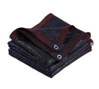 Telo ombreggiante nero al 90%, copertura ombreggiante for pergola con orlo cucito a sei file e angoli rinforzati, telo in rete HDPE for patio, giardino, cuccia for cani(3 * 5m)