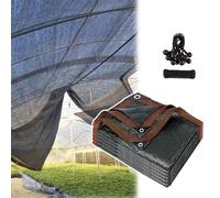 Telo ombreggiante nero di alta qualità, 427 x 945 cm, resistente ai raggi UV, per giardino, patio, serra e piante, telo in rete per esterni con occhielli