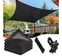 Telo ombreggiante nero resistente ai raggi UV del 90% per bestiame e piante Telone in rete con occhielli bordi rinforzati 30 x 6 m copertura per serre e pollai