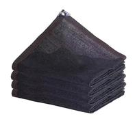 Telo ombreggiante nero resistente ai raggi UV per serra, giardino, posto auto coperto e laghetto per pesci, rete isolante termica disponibile nelle misure da 1 x 1 a 6 x 10 m, perfetto per uso esterno