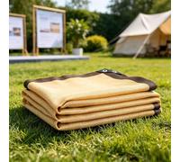 Telo Ombreggiante Occhiellato 110 x 240 cm 85% Resistente Ai Raggi UV Panno Ombreggiante con Occhielli per Colture Serre Esterno Giardino, Giallo