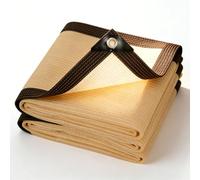 Telo Ombreggiante Occhiellato 270 x 550 cm Traspirante 90% Protezione Solare, Protezione Uv, con Occhielli Tenda da Sole per Piante Serra Fienile Canile, Color Crema