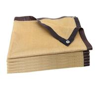 Telo Ombreggiante Occhiellato 320 x 545 cm 85% Resistente Ai Raggi UV Tessuto Ombra Rete Parasole con Occhielli per Giardino Pergola Serra Pollaio Piante da Patio, Giallo