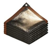 Telo Ombreggiante Occhiellato 370 x 520 cm Traspirante 90% Protezione Solare, Protezione Uv, con Occhielli Rete-Ombreggiante-Telo-Esterno per Piante Serra Fienile Canile, Nero