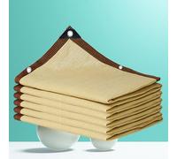 Telo Ombreggiante Occhiellato 3x3 3x6 Traspirante Tenda Ombreggiante Esterno Telo Ombreggiante Con Occhielli 90% Protezione UV Antistrappo Telo Parasole All'Aperto Giardino Patio,beige-2x2m