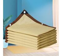 Telo Ombreggiante Occhiellato 4x5 5x10 Traspirante Vela Ombreggiante Rettangolare Teli Ombreggianti da Esterno 90%-95% Resistente Ai Raggi UV Rete Da Giardino Abbinati Al Tuo Giardino,beige-6x6m