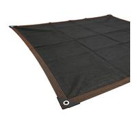 Telo Ombreggiante Occhiellato 580 x 720 cm Rete Parasole Resistente Ai Raggi Uv, Traspirante, Antistrappo Tenda da Sole Privacy per Piante Serra Fienile Canile, Nero