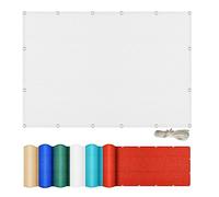Telo Ombreggiante Panno Ombra 170 x 290 cm Protezione Raggi UV 90% Traspirante Rettangolare Protezione Solare Antistrappo Anti-Età per Giardino, Terrazza, Piscina, Bianco