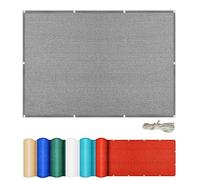 Telo Ombreggiante Panno Ombra 200 x 350 cm Protezione Raggi UV 90% Traspirante Rettangolare Protezione Solare Antistrappo Anti-Età per Giardino, Terrazza, Piscina, Grigio Chiaro