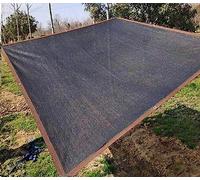 Telo ombreggiante per esterni, 2,50 x 4,00 m, 90% protezione dai raggi UV, baldacchino con occhielli per balcone e giardino, rete antigrandine, resistente, colore nero, perfetto per la protezione