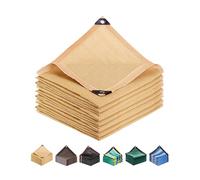 Telo ombreggiante per esterni, con occhielli, traspirante, per giardino, patio, gazebo, serra, terrazza, colore giallo, 5 m x 10 m, protezione UV leggera