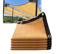 Telo ombreggiante per esterni (lunghezza: 3-10 m), tettoia per patio, tasso di ombreggiatura del 95%, con corda, orlatura a 6 fili + angoli rinforzati (forte tensione),3 * 5m