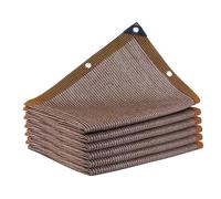Telo ombreggiante per esterni, protezione UV, telone in rete con occhielli per patio, cortile, auto, fienile e copertura per piante, colore marrone, 4 x 20 m, rete parasole per giardino