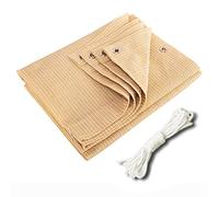 Telo Ombreggiante per Esterni, Rete Parasole 8X10 M, Protezione Uv Al 90%, con Occhielli, Colore Beige, Ideale per Giardino, Pergola, Serra, Patio E Come Vele Ombreggianti per Piante.