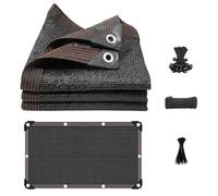 Telo Ombreggiante per Giardino 90%-95% Resistente UV - Rete Frangivista per Recinzione Esterna con Occhielli, Tendone da Sole per Piante Serra Cortile - Protezione Solare Durevole(2.5x12m)