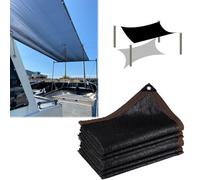 Telo ombreggiante per patio e barca, 2 m x 2 m a 8 m x 10 m, rete ombreggiante per esterni, con occhielli, copertura di protezione UV per console centrale barca, terrazza, cortile, giardino (6 m x 6 m