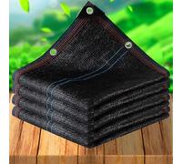 Telo ombreggiante per piante da balcone, protezione UV, rete traspirante, baldacchino di raffreddamento 97% tasso di ombra in tessuto nero (5 x 7,5 m)