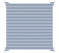 Telo Ombreggiante Poliestere Oxford, Giardino, Blu e Bianco, 4.5 x 4.5 m