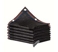 Telo ombreggiante resistente 2x10 m, telo parasole in rete per piante da esterno, copertura in rete ombreggiante con occhielli, rete parasole per patio, tessuto ombreggiante nero resistente