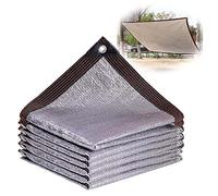 Telo ombreggiante resistente, 6 x 10 m, 99% tessuto a rete con occhielli, per giardino, serra, patio, baldacchino e copertura parasole, tessuto resistente per la massima protezione