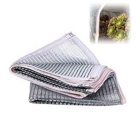 Telo ombreggiante resistente ai raggi UV, 6 x 8 m, 75% rete di protezione solare con occhielli per patio, giardino e serra, soluzione di copertura in alluminio durevole