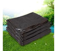 Telo ombreggiante resistente ai raggi UV, 80% nero, per esterni, giardino, patio e serra, 12 x 12 m, occhielli inclusi