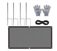 Telo ombreggiante resistente ai raggi UV, telo parasole in rete, con occhielli rinforzati per protezione dal raffreddamento, patio, , balcone, giardino, serra, canile, uso esterno, nero