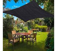 Telo Ombreggiante Telo Ombra Vela Ombreggiante Rettangolare protezione privacy Rete Ombreggiante per Serra Protezione Raggi UV 90%-95% Traspirante Raffreddamento Reti Giardino,black-5x6m
