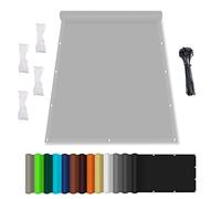 Telo Ombreggiante,Telo Ombreggiante Esterno,Vela Ombreggiante Impermeabile,Tende Parasole Da Esterno,for Outdoor, Garden and Patio, Swimming Pool,1.7x3M,Grigio chiaro