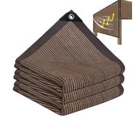 Telo ombreggiante, telone a rete per blocco UV, con occhielli, parasole per giardino, , terrazza, cortile, balcone, giardino, serra, piante, capanno per animali