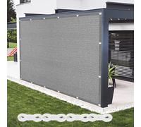 Telo Ombreggiante Traspirante 165 x 620 cm Protezione UV 98% Ombreggiante Traspirante Protezione Anti Raggi UV e per Esterni per Giardino, Balcone, Grigio Chiaro