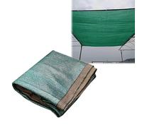 Telo ombreggiante verde scuro 90% protezione solare resistente ai raggi UV, tessuto esterno con occhielli per pergola, patio, padiglione, terrazza, giardino, veranda, 6 m x 7 m, rete parasole