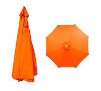 Telo Ombrellone 6 Stecche/8 Stecche Ricambio, 2.0m, 2.5m, 3.5m, Ombrello di ricambio per ombrellone, per Giardino, Patio, Cortile, Spiaggia, Piscina, Solo Baldacchino, Beige(Orangr,4.0m/8-ribs)