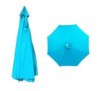 Telo Ombrellone 6 Stecche/8 Stecche Ricambio, 2.0m, 2.5m, 3.5m, Ombrello di ricambio per ombrellone, per Giardino, Patio, Cortile, Spiaggia, Piscina, Solo Baldacchino, Beige(Lake Blue,2.0m/6-Ribs)