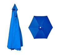 Telo Ombrellone 6 Stecche/8 Stecche Ricambio, 2.0m, 2.5m, 3.5m, Ombrello di ricambio per ombrellone, per Giardino, Patio, Cortile, Spiaggia, Piscina, Solo Baldacchino, Beige(Bule,3.0m/8-Ribs)