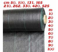RETELANDIA L'OUTLET DELLE RECINZIONI Telo pacciamatura in Polipropilene 100 g/m2 Anti Erbacce, antiradice, antialga, agritela cm 100 x 100 m Lunghezza