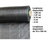 Telo Pacciamatura Pacciamante Anti Erbacce Alghe per Orto Permeabile 100 gr/mq