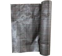 Telo Pacciamatura Professionale anti alga / erbacce - Ecologico, permeabile, resistente e duraturo (103g/m2) - Elevata stabilizzazione UV - Varie misure e colori (verde, nero,) (105cm X 10m, Nero)
